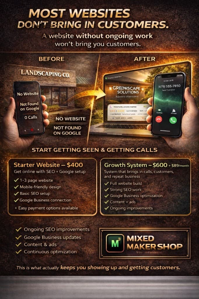 Website before / after ad